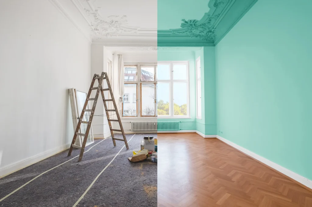 Pintar y acuchillar parquet