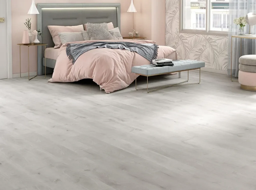 Finfloor Original Roble Titanio suelo laminado gris perla