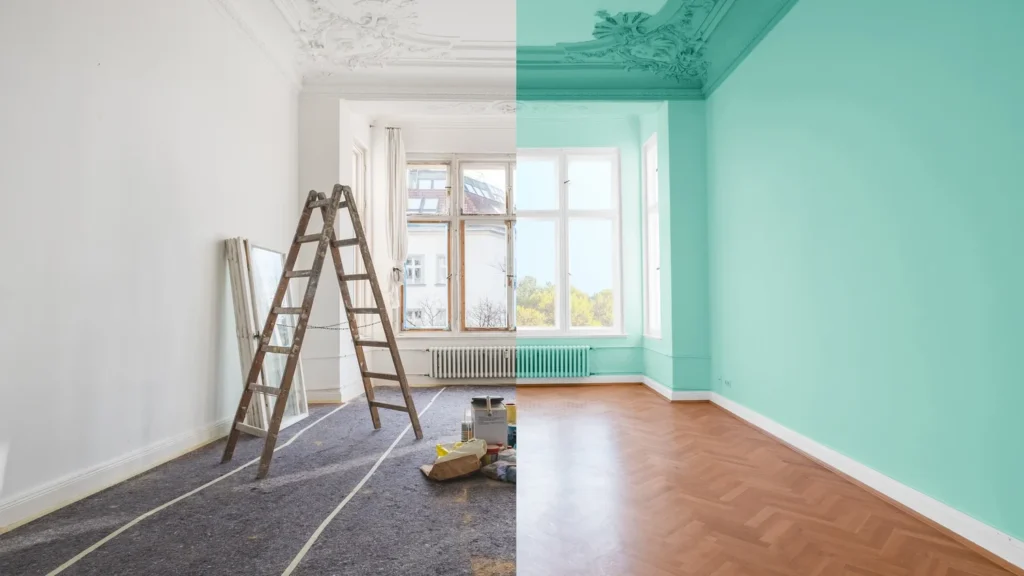 Pintar y acuchillar parquet