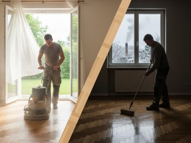 ¿Cuál es la mejor época para acuchillar parquet: verano o invierno?